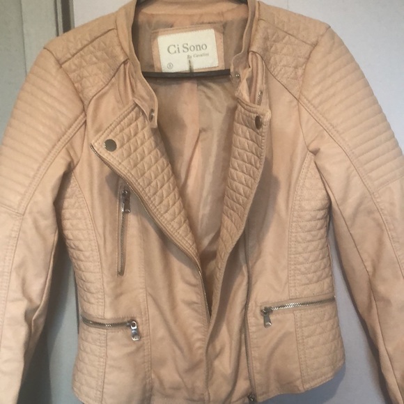 Pink leather jacket - Picture 4 of 5